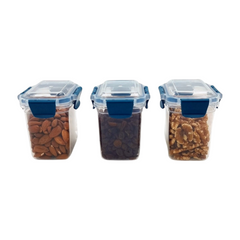 3 pcs Slim Line Airtight Containers -700ml 3 pcs Slim Line Airtight Containers -700ml