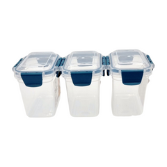 3 pcs Slim Line Airtight Containers -700ml 3 pcs Slim Line Airtight Containers -700ml