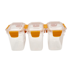 3 pcs Slim Line Airtight Containers -700ml 3 pcs Slim Line Airtight Containers -700ml