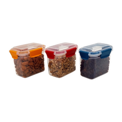 3 pcs Slim Line Airtight Containers -700ml 3 pcs Slim Line Airtight Containers -700ml