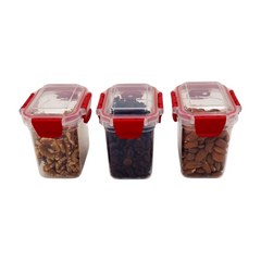 3 pcs Slim Line Airtight Containers -700ml 3 pcs Slim Line Airtight Containers -700ml