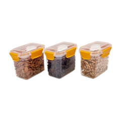 3 pcs Slim Line Airtight Containers -700ml 3 pcs Slim Line Airtight Containers -700ml
