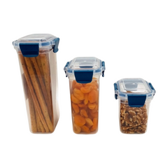 3 pcs Slim Line Airtight Containers Set 3 pcs Slim Line Airtight Containers Set