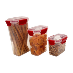 3 pcs Slim Line Airtight Containers Set 3 pcs Slim Line Airtight Containers Set