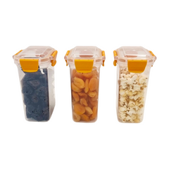 3 pcs Slim Line Airtight Containers - 1100ml 3 pcs Slim Line Airtight Containers - 1100ml