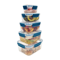 5 pcs Rectangle Airtight Food Storage Containers 5 pcs Rectangle Airtight Food Storage Containers