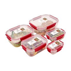 5 pcs Rectangle Airtight Food Storage Containers 5 pcs Rectangle Airtight Food Storage Containers