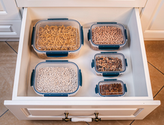 5 pcs Rectangle Airtight Food Storage Containers 5 pcs Rectangle Airtight Food Storage Containers