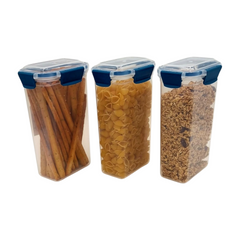 3 pcs Slim Line Airtight Containers -1450ml