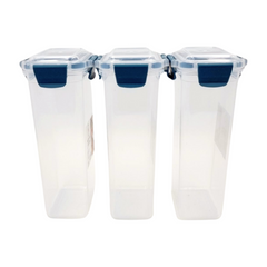 3 pcs Slim Line Airtight Containers -1450ml