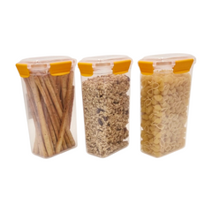 3 pcs Slim Line Airtight Containers -1450ml