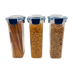 3 pcs Slim Line Airtight Containers -1450ml