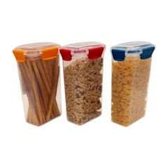 3 pcs Slim Line Airtight Containers -1450ml