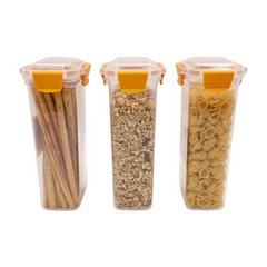 3 pcs Slim Line Airtight Containers -1450ml