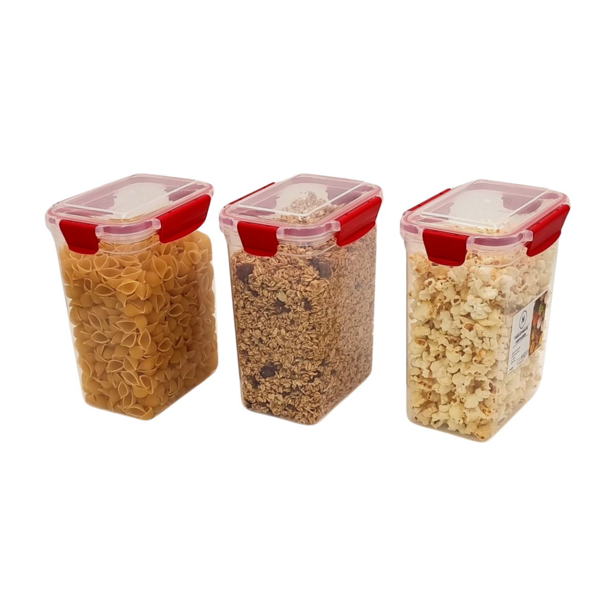 3 pcs Airtight Food Storage Containers - 2400ml
