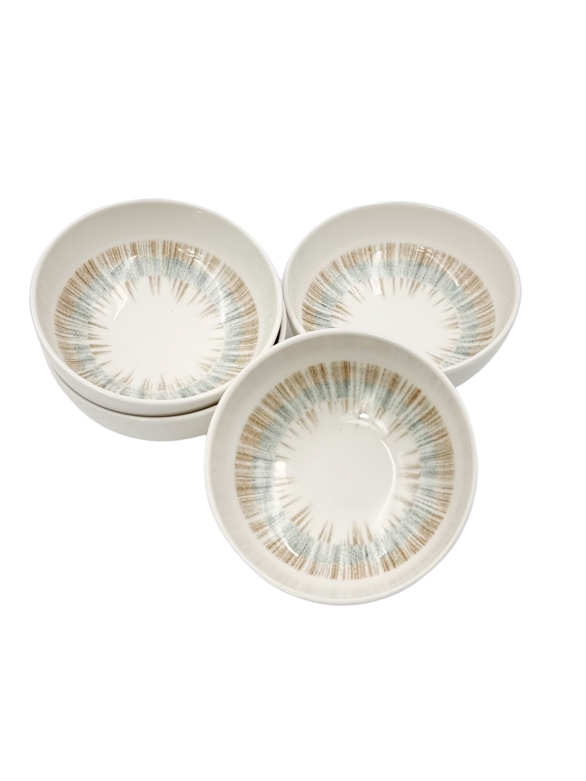 4 Piece Porcelain Bowls - Iris