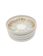 4 Piece Porcelain Deep Plates - Iris