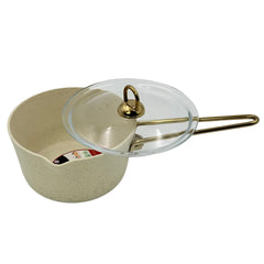 16cm Elite Ivory 2 piece Granite Cookware Pan Set