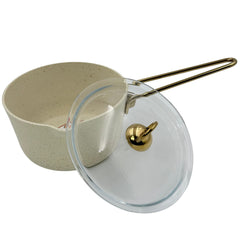 16cm Elite Ivory 2 piece Granite Cookware Pan Set