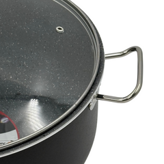 34cm Black 2 piece Maxi Granite Cookware Set