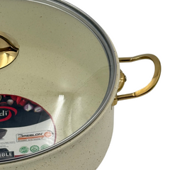 30cm Elite Ivory 2 piece Maxi Granite Cookware Set
