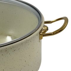 30cm Elite Ivory 2 piece Maxi Granite Cookware Set