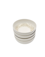 4 Piece Porcelain Bowls - Sand