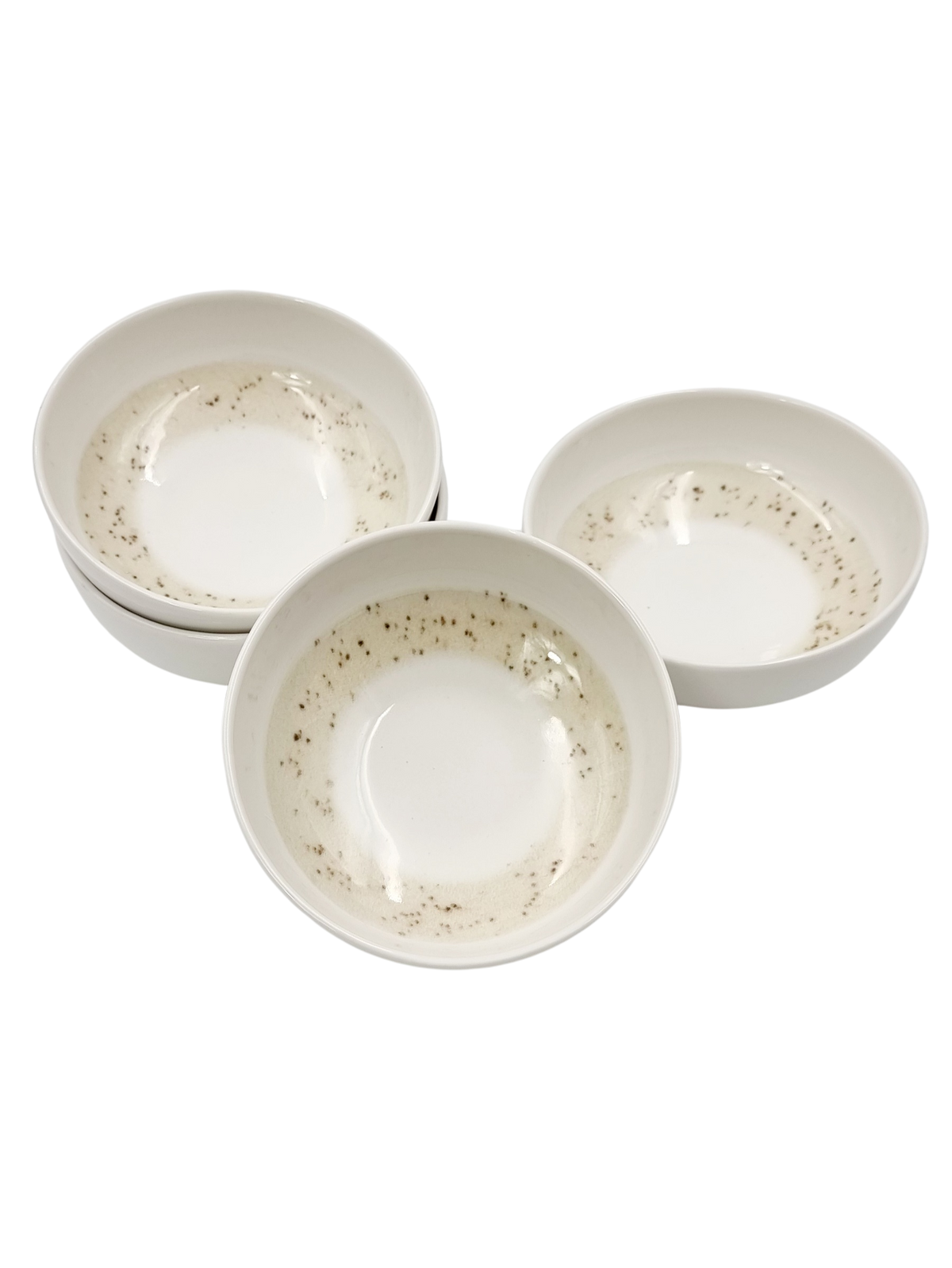 4 Piece Porcelain Bowls - Sand