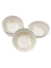 4 Piece Porcelain Bowls - Sand